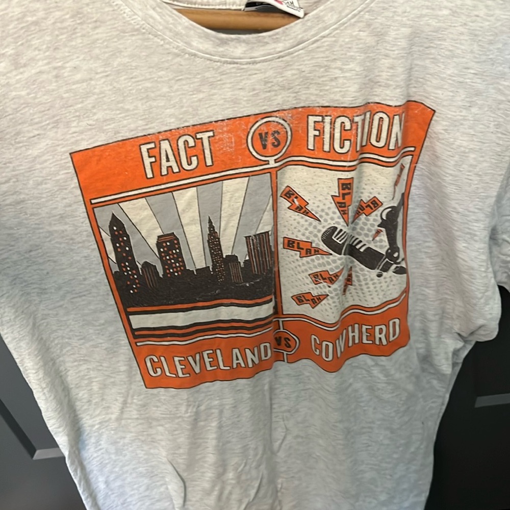 Cleveland vs Cowherd Fact vs Fiction graphic t shirt